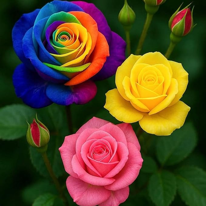320+ Rose Seeds for Planting Perennial Rose Seeds Flower Bush Shrub Flowers Seed Beautiful Flower for Home Garden Great Gardening Gift