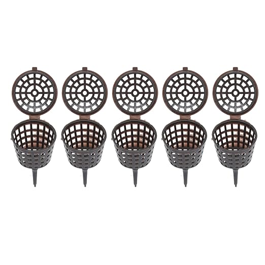 50Pcs Fertilizer Basket, Plastic Fertilizer Orchid Basket Garden Nutrition Cups Fertilization Container for Orchid Bonsai Flower Plant