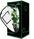 GA Grow Tent 24x24x48 Reflective Mylar Hydroponic Grow Tent with Observation Window and Waterproof Floor Tray for Indoor Plant Growing 2x2 (24x24x48)