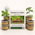 Seeds In A Cup® Custom Garden in A Box – 10-Pack Grow Kit with 50+ Vegetable & Herb Seed Options, Complete Indoor/Outdoor All-in-One Gardening Starter for Beginners, Families & Food Love