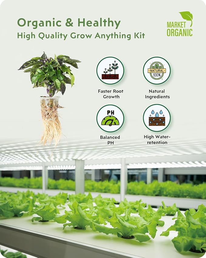180Pcs Hydroponic Pods Supplies: Grow Anything Kit with 45 Grow Sponges, 45 Grow Baskets, 45 Grow Domes, 45 Pod Labels - Compatible with Hydroponics Growing System Indoor Garden from Most Brands