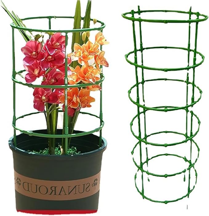 Green Tomato Cage | Tomato Support | Adjustable Plant Supports for Garden | Deformable Assembled Tomato | Trellis for Vegetable, Flower and Fruit Growing, Plant Support Structures