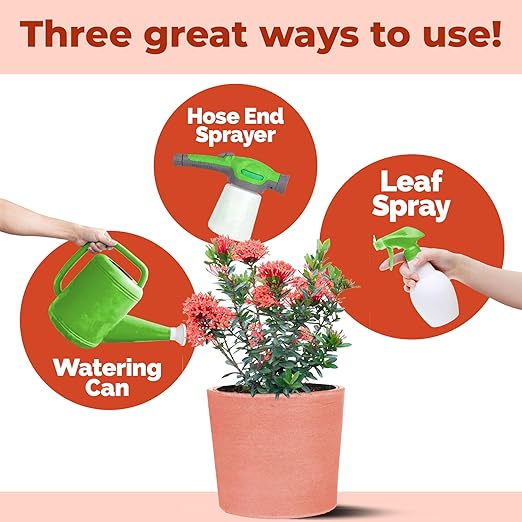 Ixora Fertilizer – Liquid Plant Food for More Blooms, Rich Green Leaves & Stronger Root Development, 8 oz