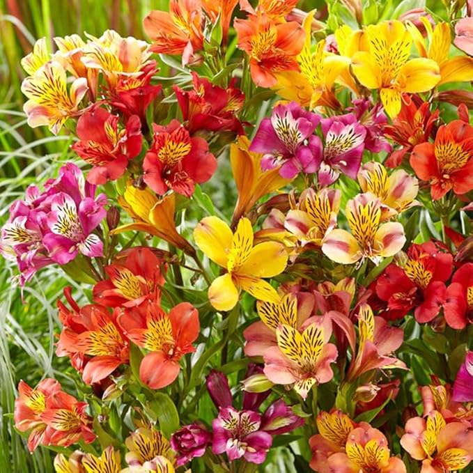 25+ Mixed Alstroemeria Seeds for Planting -Perennial Peruvian Llily Seed for Home Garden Garden