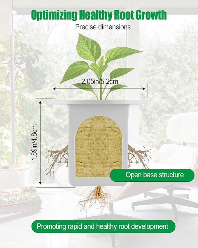 Hydroponic Planting Cup, Hydroponic Growing System Compatible with Gardyn Home/Studio Indoor Garden System, 5 Pack, White