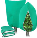 2 Pack Plant Covers Freeze Protection for Winter, 2.2oz/yd² (72" X 47") Frost Blankets Cloths With Zipper/Drawstring , Large Plant Frost Protection Covers Outdoor, for Shrub Bush Fruit Tree Potte