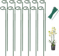 Breeze Touch 12 Pack Plant Stakes, 23.6 Inch Plant Support Stakes with 15 Twist Ties, Plant Sticks Support, Flower Stakes for Plants Peony, Tomato Seedling, Marigold, Amaryllis, Sapling, Coreopsis