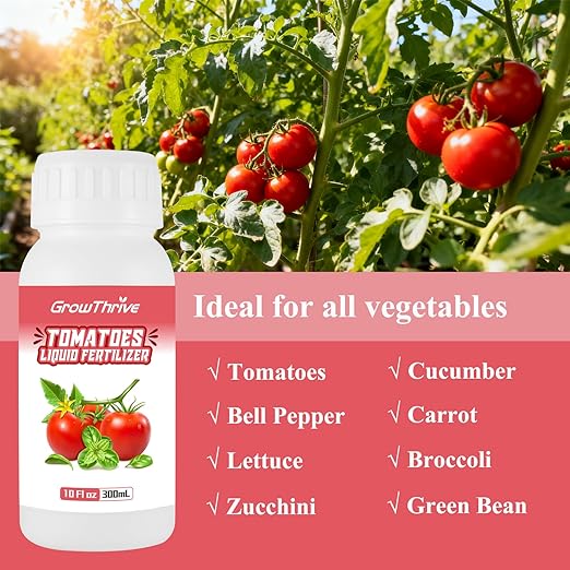 Organic Microbial Probiotic Tomato Fertilizer - 10oz Liquid Nutrient Solution for Lush Greens & Robust Roots - Chemical Free Plant Food