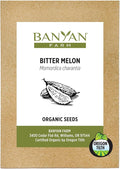 Banyan Botanicals Organic Bitter Melon Seeds (Momordica Charantia) – Easy-to-Plant Culinary Gourd with a Complex Bitter Flavor – 10 Count – Open Pollinated Non-GMO