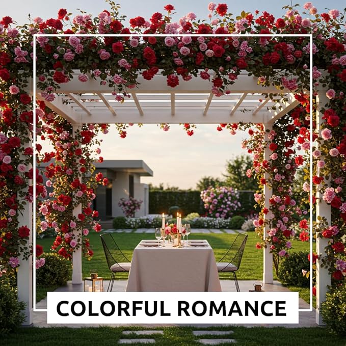 Climbing Rose Vine Seeds - 30+ Seeds for Planting – Beautiful Blooms – Ideal for Trellises, Fences, and Garden Walls – Fast-Growing Flower Seeds for Outdoor Planting