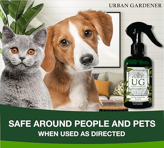 Organic Leaf Wellness Spray for Plants - Protect & Nourish Your Plants w/Chitosan, Yucca Extract, Liquid Kelp and Essential Oils - 8 oz House Plant Spray Bottle