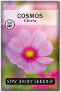 Sow Right Seeds - Gloria Cosmos Seeds for Planting - Non-GMO Heirloom Variety - Outdoor Garden Annuals - Bright Blooms - Easy to Grow Flowers - Perfect for Borders & Beds - Attracts Pollinators (1)