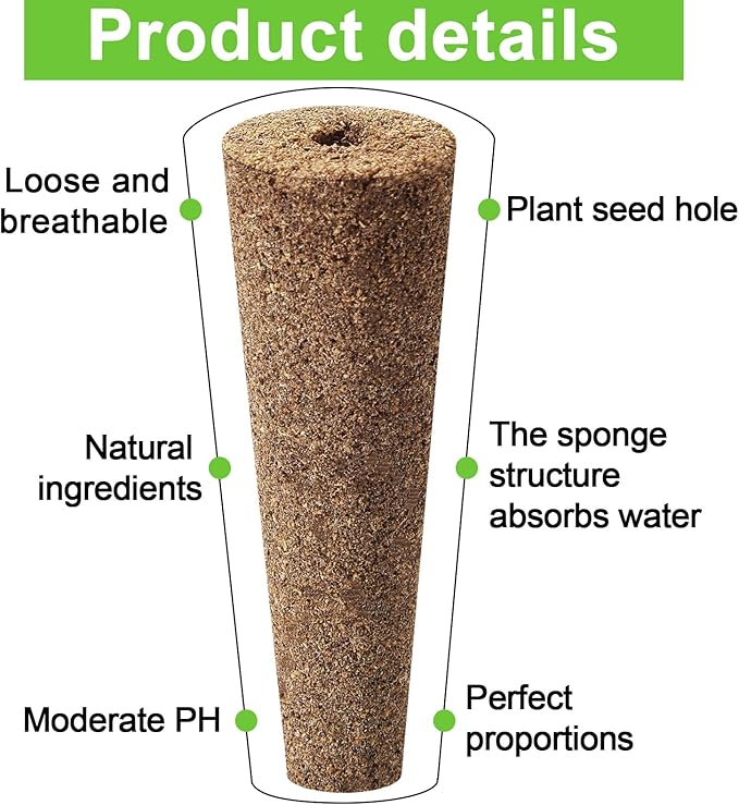 Chumia 200 Pcs Hydroponics Grow Sponges Replacement Growth Sponges Root Plugs Pods Kit for Indoor Hydroponic Garden Patio Lawn Plant Growth System Seed Starting Accessories