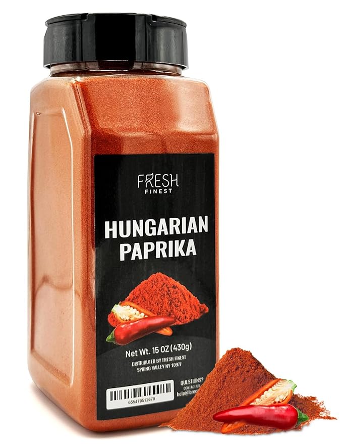 Fresh Finest Hungarian Paprika – Delicious Authentic Sweet Paprika Powder Hungarian Seasoning – Mild Spice Sweet Powder for a Wide Range of Dishes - 15oz (430g)