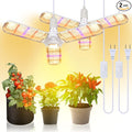 xingruyu 2 Pack 150W LED Grow Light Bulb Foldable Sunlike Full Spectrum Grow Light for Indoor Plants, 414 LEDs Sunlike Plant Light with Power Cord, E27 Plant Lamp for Flowers,Greenhouse Hydroponic
