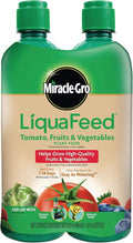 Miracle-Gro LiquaFeed Tomato, Fruits and Vegetables Plant Food, For In-Ground and Container Plants, 16 oz., 2-Pack
