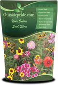 Outsidepride Pollinator Wildflower Seed Mix - 1/4 lb Flower Seeds for Attracting Pollinators, Ideal for All States, Enhances Garden Biodiversity, Supports Bees, Butterflies & Beneficial Insects