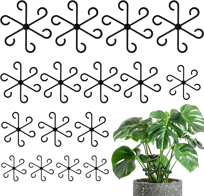 16Pcs Plant Stem Support, Plant Support for Indoor Plants, Plastic Climbing Plants Stem Holders for Thriving Growth Accessories