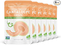 Nature’s Turn Freeze-Dried Cantaloupe Crisps – Healthy, Gluten-Free, Crispy & Delicious, Plant-Based Snack, Ideal for Cereal, Smoothies, School Lunches, & On-the-Go, Bags of 6 (0.53 oz Each)