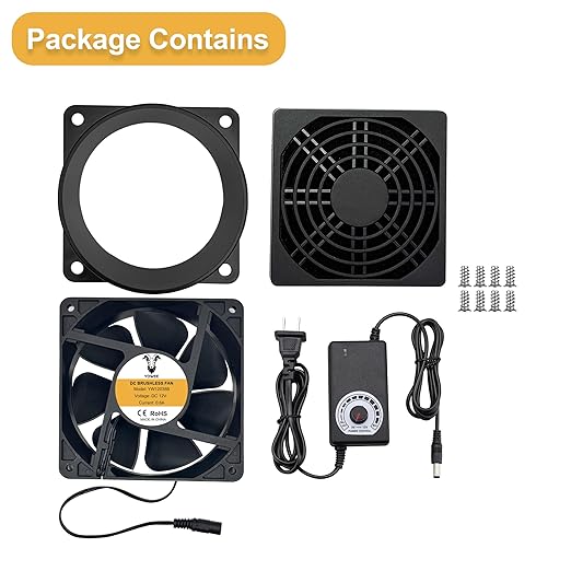 4.72in 12V DC Small Axial Exhaust Duct Fan Soldering Fan, AC 100V-240V Speed Control, with Filter Pad, Welding Fume Smoke Extractor, for Soldering Fume 3D Laser Paint Booth DIY