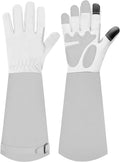 Long-Gardening-Gloves for Women/Men - Thorn Proof Rose Pruning Gloves Heavy Duty Gauntlet, Best Garden Gifts for Gardener-L
