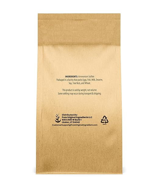 Pure Original Ingredients Ammonium Sulfate (5 lb) Soil Acidifier, Inorganic Sulfate Salt