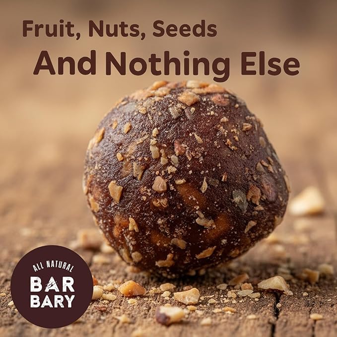 Fruit Nut Seed Healthy Snacks Pack, Hazelnut Cocoa Nibs Medjool Dates Bites, Vegan, Gluten Free, No Sugar Added Energy Bars, 12 Bags (2 oz each)