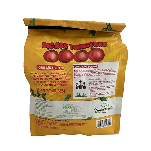Fertilizer for Tomatoes – Large Size 3 lb Premium Organic Plant Fertilizers with Kelp – Indoor Outdoor Nutrients for Vegetables, Fruits