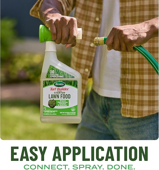 Scotts Turf Builder Liquid Starter Lawn Food Refill, Lawn Fertilizer for New Grass, 7-12-15, 32 fl. oz.
