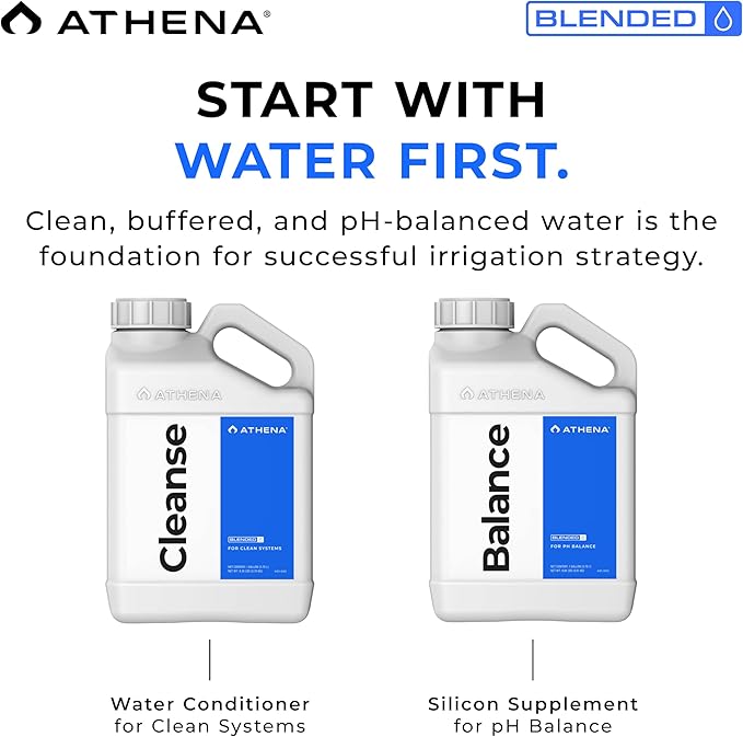 Athena Blended Cleanse | Plant-Safe System Cleaner for Hydroponics | Descaler Solution & Irrigation Line Cleaner | 1 Gallon