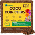Envelor Coco Coir Chips Orchid Potting Mix 10 Lb Brick Mulch Potting Soil Indoor Plant Planting Chips Coconut Fiber Substrate Orchid Bark Growing Media Coir Husk Chips Compressed Coconut Coir