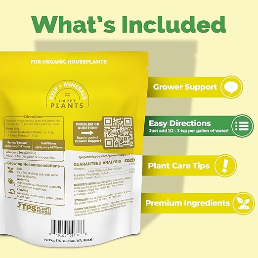 Granular Lemon Tree Fertilizer – Organic Slow Release Plant Food for Faster Growth, Stronger Roots & Higher Fruit Yield, 6 oz