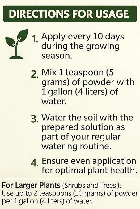 Fish Emulsion Fertilizer 12-2-2 Powder (3.3 pounds Powder-Up to 300 Gallons of Water), for Vegetables, Trees, Lawns, Shrubs, Flowers, Fruits
