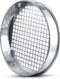 11.81 Inch Sand Sifter Sieve for Gardening Sand Sifter Garden Dirt Sifter for Rocks Stainless Steel Soil Riddle Sieve Mesh Filter Compost Screen 12.5 mm in Hole Size Bonsai Gardening Tool
