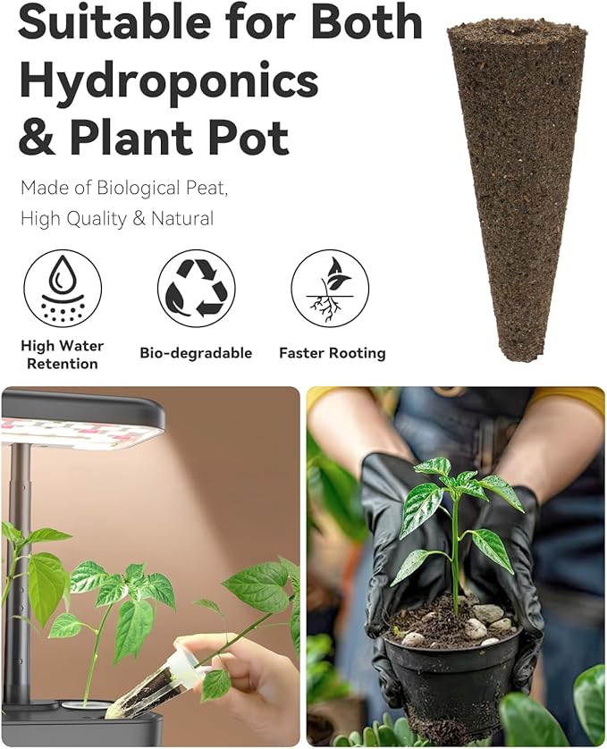 Hot Pepper Seed Pod Kit for Aerogarden, Inbloom, 8 Pods, Ahopegarden Hydroponics Growing System Indoor Garden, Include Jalapeno Peppers and Cayenne Chili Peppers,8 Pods, 500+ Seeds