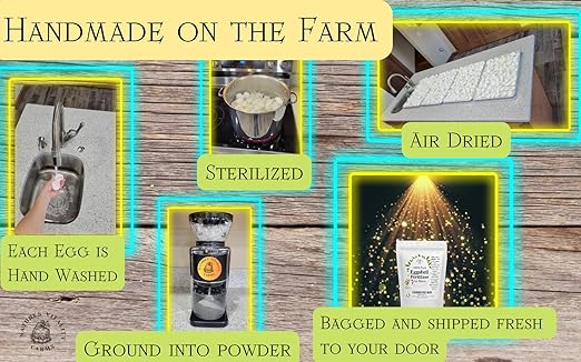 Natures Vitality Farms Eggshell Fertilizer Powder, 1 Pound, for Tomato Plants, Orchids, Calcium Magnesium Phosphorus Powder for Indoor and Outdoor Flowers and Plants