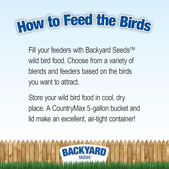 CountryMax Backyard Seed Berries 'n Nut Blend Bird Seed for Woodpeckers, Cardinals and Finches (20 Pounds)