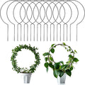 10 Pcs Small Trellis for Climbing Plants, Indoor Outdoor Plant Trellis, Circle Trelli Plant Supports for Potted Plants Vines Hoya Flower Topiary Frames