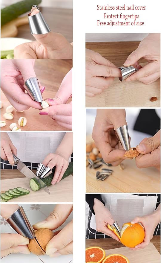 34Pcs Silicone Gardening Thumb Knife Pruner Anti-Cut Finger Cover Tool with Case Pruner Knife-Plants Fruit Vegetable Potted Kitchen Pickers Plant Picking Trim Harvesting Cutter Separator Garden