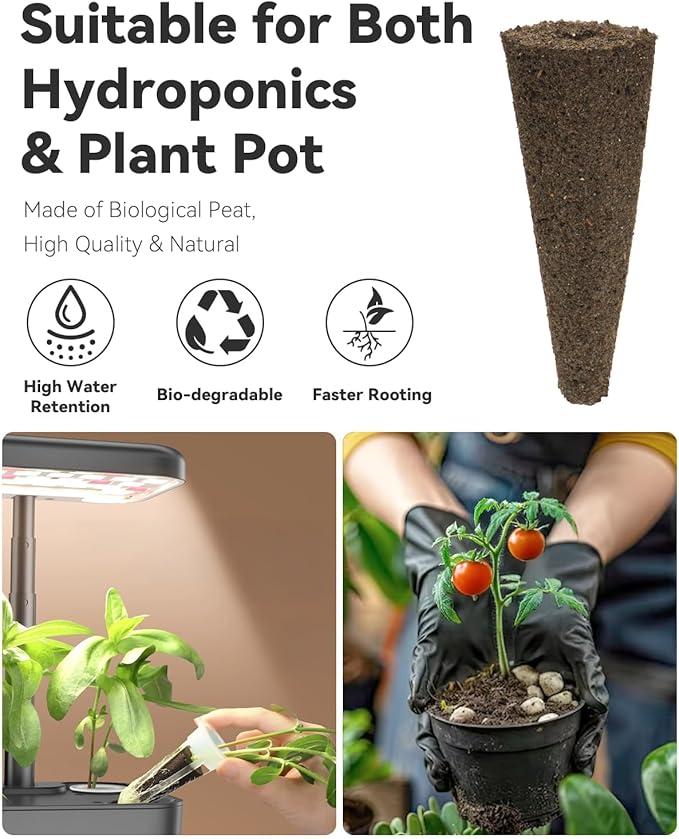 LYKOCLEAN 8-pod Fruits Seeds Pod Kit for AeroGarden, iDOO, Ahopegarden Hydroponics Growing System, 350+ Seeds (Include Red Strawberry, Tomato, Green Pepper, Eggplant, Peas, Cucumber, Okra, Pumpkin)