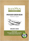 Banyan Botanicals Organic Green Bean Seeds – Provider Heirloom Green Bean Seeds – Early-Producing, Tender, and Crisp – 100 Count – Open Pollinated Non-GMO Easy to Grow