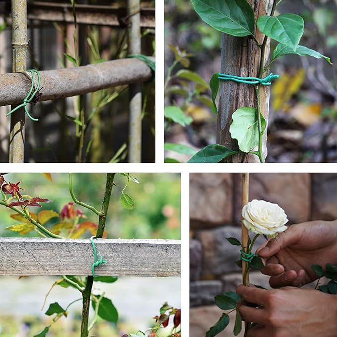 6 Pack with 11.8-in*19.7-in Half Round Plant Support Stakes, Metal Garden Plant Ring Supports for Peonies, Tomatoes, Hydrangeas, Prevent Plants from Falling Over