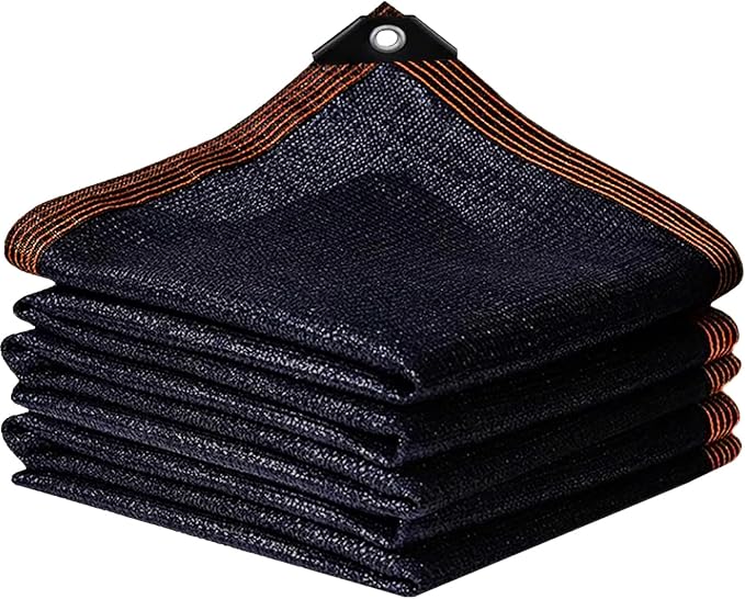 IMSGVIFO 90% Shade Cloth, Chicken Coop Shade Cover, Sturdy Sunblock Mesh Tarp with Grommets for Patio Plants Greenhouse Kennel Porch Pergola Sun Protection Neting Cover, 5x10FT