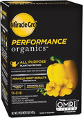 Miracle-Gro Performance Organics All Purpose Plant Nutrition, 1 lb. - All Natural Plant Food For Vegetables, Flowers and Herbs - Apply Every 7 Days For Best Results - Feeds up to 200 sq. ft.