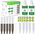 Replacement for Aerogarden Pods Hydroponic Accessories, Grow Anything Seed Pods Kit with 25 Grow Sponges, 25 Grow Baskets, 25 Pod Labels, 25 Grow Domes and 200ml A&B Plant Food Nutrients