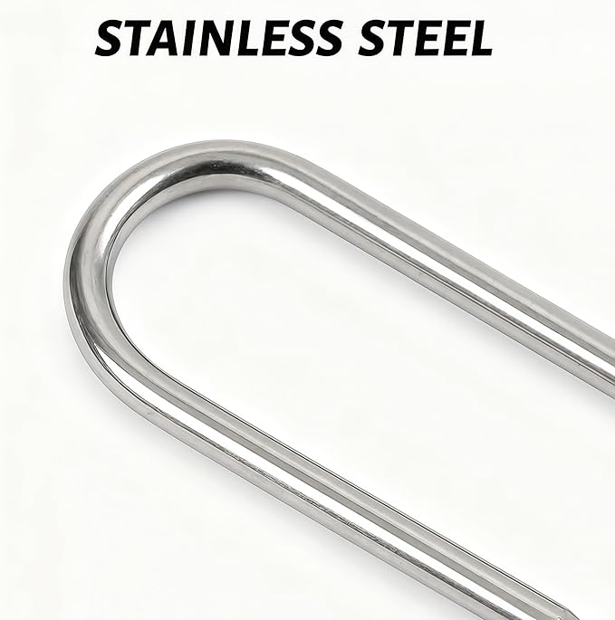 Atlantic Stainless Steel Landscape Staples Garden Stakes 4&6 Inch –Heavy-Duty, Rust-Proof Anchors for securing Weed Barrier Fabric, Plant Covers, Turf, Hoses & Cables. (40, 6 inch)