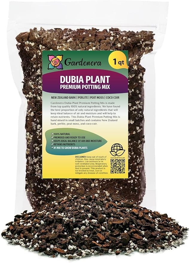 Gardenera Premium Monstera Dubia Potting Mix - Handcrafted for Optimal Growth - 1 Quart