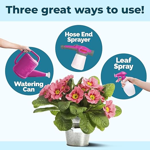 Water Soluble Fertilizer – Liquid Plant Food for Fast Nutrient Uptake, Vigorous Growth & Strong Root Development, 32 oz