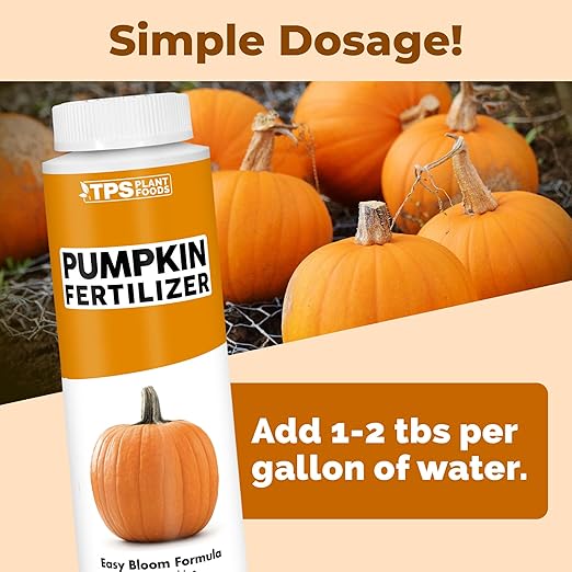 Pumpkin Fertilizer – Liquid Plant Food for Bigger Pumpkins, Vigorous Vines & Larger Harvests, 8 oz