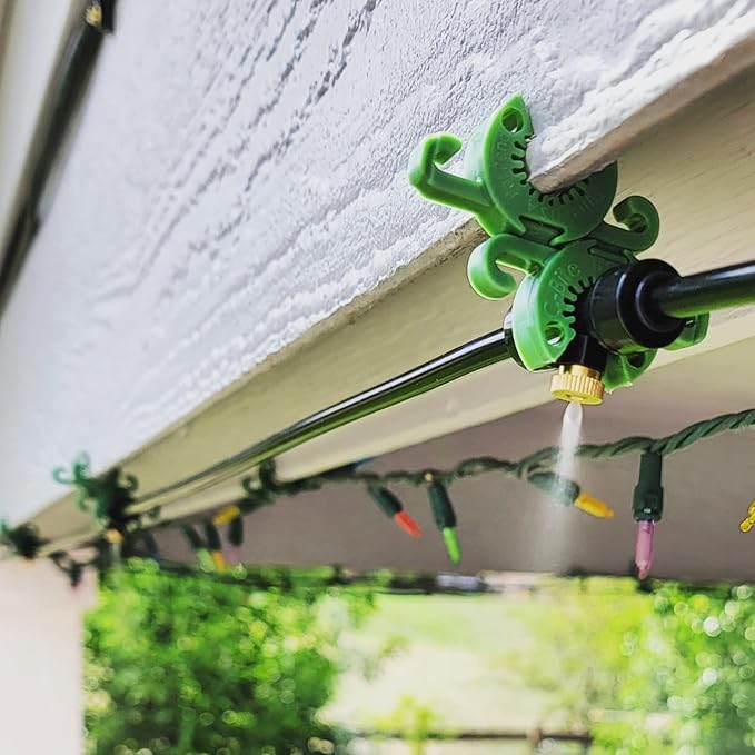 Plant Support Clips | Tomato Cage Connectors for Trellis, Garden Stakes, Wire Fence, Climbing Plants, Vine, Gardening, Indoor Plants & Hydroponics Growing (Incognito Green - 26 Pack)